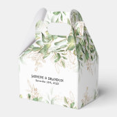 Elegant Eucalyptus Greenery Wedding Favor Box Bedankdoosjes (Achterkant)