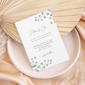 Elegant Eucalyptus Greenery Wedding Invitation