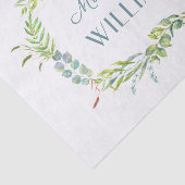 Elegant Eucalyptus Greenery Wedding & Jubileum Tissuepapier (Detail)