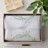 Elegant Eucalyptus Greenery Wedding & Jubileum Tissuepapier (Geschenk)