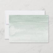 Elegant Eucalyptus Greenery Wedding Meal Options RSVP Kaartje (Achterkant)