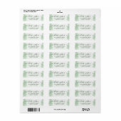 Elegant Eucalyptus Greenery Wedding Return Address Etiket (Full Sheet)
