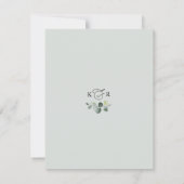 Elegant Eucalyptus Greenery Wedding Save the Date Kaart (Achterkant)