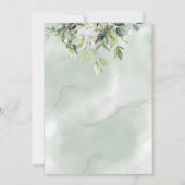 Elegant Eucalyptus groen goud Afstuderen Kaart (Achterkant)