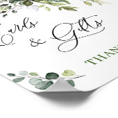 Elegant Eucalyptus Kaarten en cadeaubonnen Poster (Hoek)