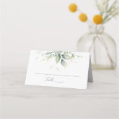 Elegant Eucalyptus Leaves Greenery Gold Wedding (Voorkant)