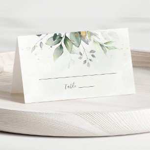 Elegant Eucalyptus Leaves Greenery Gold Wedding