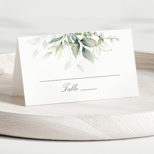 Elegant Eucalyptus Leaves Greenery Gold Wedding