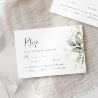 Elegant Eucalyptus Leaves Greenery Gold Wedding