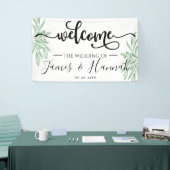 Elegant Eucalyptus Leaves Greenery Wedding Party Spandoek (Beurs)