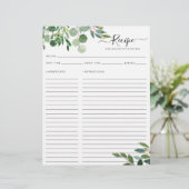 Elegant Eucalyptus Leaves Kitchen Recipe (Staand voorkant)