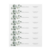 Elegant Eucalyptus Leaves Return Address (Vel)