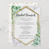 Elegant Eucalyptus Marble Bridal Menu (Voorkant / Achterkant)