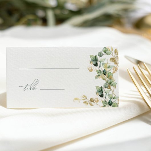 Elégant Eucalyptus Mariage Cartes de Place