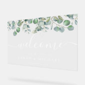Elégant Eucalyptus Mariage de verdure Bienvenue (Angle)