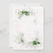 Elegant Eucalyptus Pink Wedding Shower uitnodigen (Achterkant)