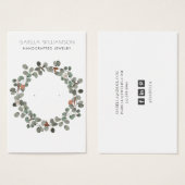 Elégant Eucalyptus Porte Bijoux Cartes d'Affichage (Devant & derrière)