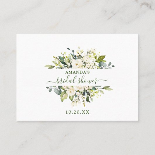 Elegant Eucalyptus raden hoeveel gamekaart Visitekaartje (Achterkant)