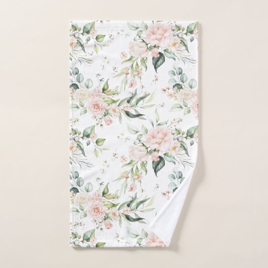 Élégant Eucalyptus rose (Serviette à main)