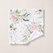 Élégant Eucalyptus rose (Gant de toilette)