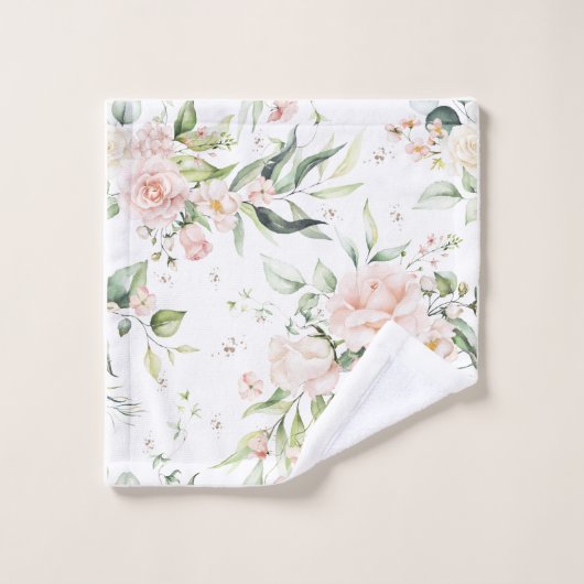 Élégant Eucalyptus rose (Gant de toilette)