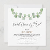 Elegant Eucalyptus Script Vrijgezellenfeest per Ma Kaart (Voorkant)