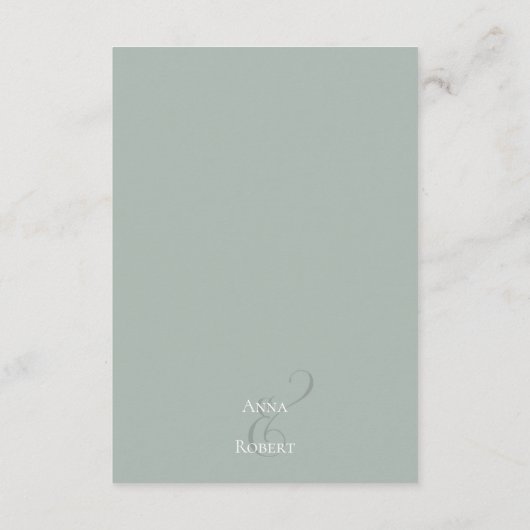 Elegant Eucalyptus Simple Website - Details Informatiekaartje (Achterkant)