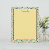 Elégant Eucalyptus Turquoise Foliage Kaki Papier à (Debout devant)