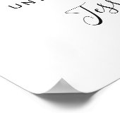 Elegant Eucalyptus Unplugged Wedding Ceremony Poster (Hoek)