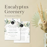 Elégant Eucalyptus Verdure Botanique Promotionnel<br><div class="desc">Elégant Eucalyptus Green Brochure promotionnelle botanique</div>