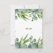 Elégant Eucalyptus verdure Favoriser la Carte de r (Dos)