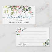 Elegant Eucalyptus Vrijgezellenfeest Datum nacht i Advieskaart (Voorkant / Achterkant)