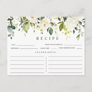 Elegant Eucalyptus Vrijgezellenfeest Recipcard Briefkaart