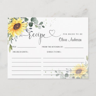 Elegant Eucalyptus Vrijgezellenfeest Recipcard Briefkaart