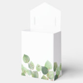 Elegant Eucalyptus Waterverf Dank je huwelijk Bedankdoosjes (Geopend)