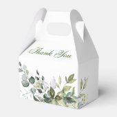 Elegant Eucalyptus Waterverf Greenery Bedankdoosjes (Voorkant Zijde)
