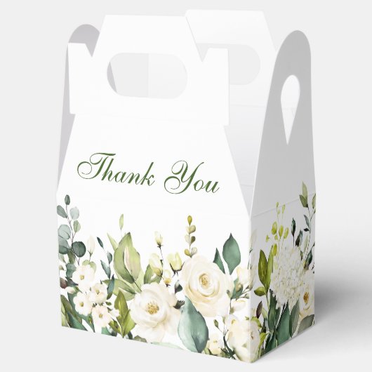 Elegant Eucalyptus Waterverf Greenery Bedankdoosjes (Geopend)