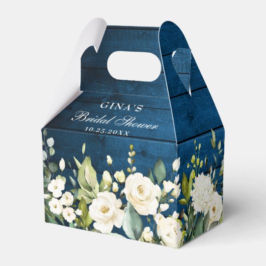 Elegant Eucalyptus Waterverf Greenery Favor Box Bedankdoosjes (Achterkant)