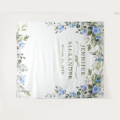 Elegant Eucalyptus Weddenschap Foto Booth Backdrop Wandkleed (Voorkant (horizontaal))