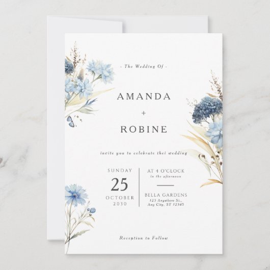 Elegant Eucalyptus Weddenschap Kaart (Voorkant)