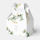 Elegant  Eucalyptus Wedding Bedankdoosjes (Achterkant)