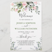 Elegant Eucalyptus Wedding Ceremony Programme (Voorkant)