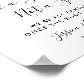 Elegant Eucalyptus Wedding Ceremony Seating Poster (Hoek)