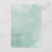 Elegant Eucalyptus Wedding Details Kaart (Achterkant)