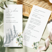 Elegant Eucalyptus Wedding Programme