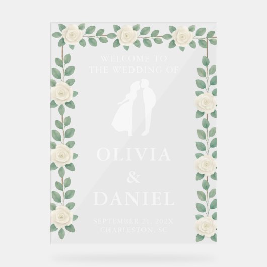 Elegant Eucalyptus Wedding Welcome (Recto)