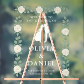 Elegant Eucalyptus Wedding Welcome Acryl Bord (Neutraal)