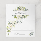 Elegant Eucalyptus White Roses Wedding (Buitenkant ongevouwen)