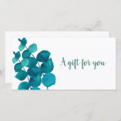 Elegant Eucalyptusbladeren Cadeaubewijs (Voorkant / Achterkant)