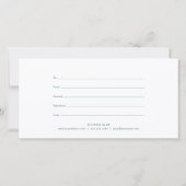 Elegant Eucalyptusbladeren Cadeaubewijs (Achterkant)